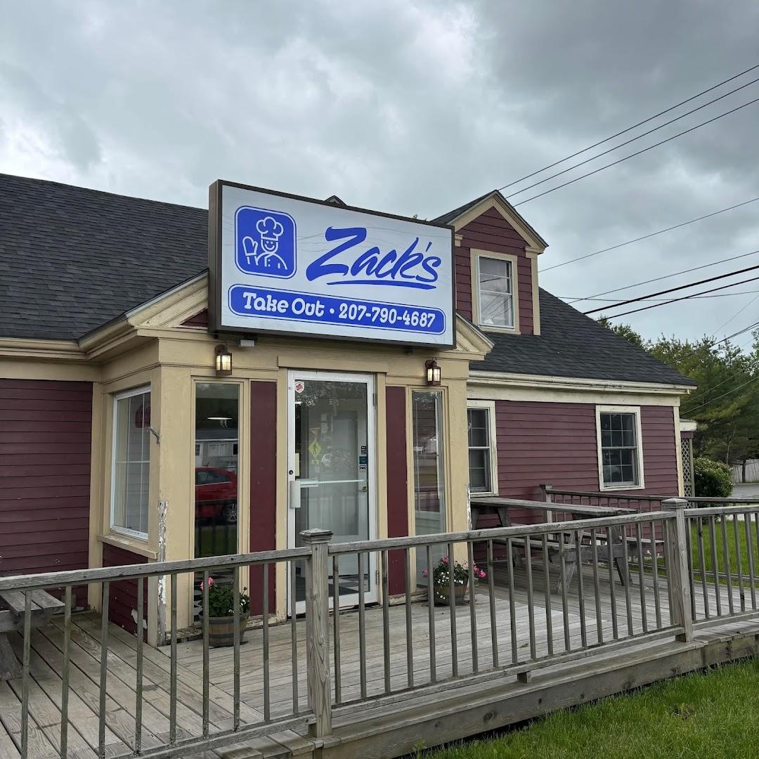 Zack's Place Menu